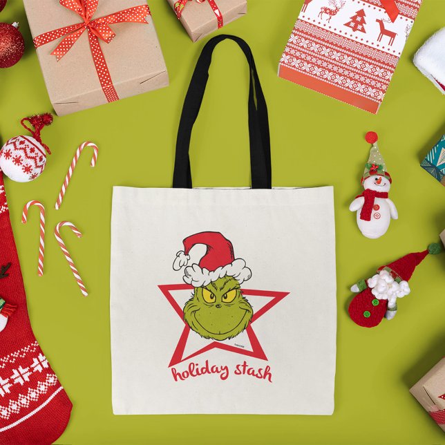 Tote Bag Grinch | Trésor de fêtes (Tote on table)