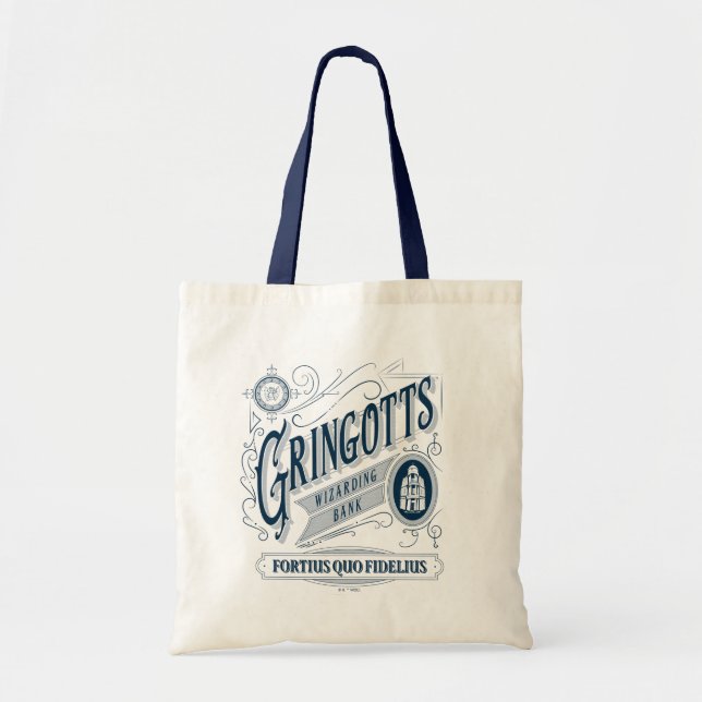 Tote Bag GRINGOTTS Assistant Banque Vintage Graphique (Devant)