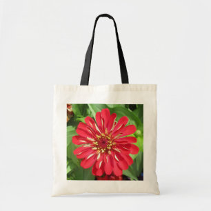 Tote Bag gris-foray Red Floral Fourre-tout