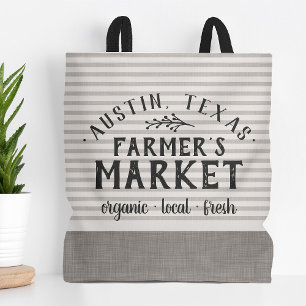 Tote Bag Gris Gris Gris Custom Farmer's Market