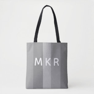Tote Bag Gris monogramme