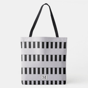 Tote Bag Gris pastel sur n'importe quel monogramme personna