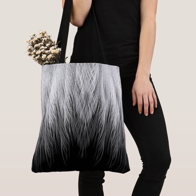 Tote Bag Gris plumes (Créateur téléchargé)