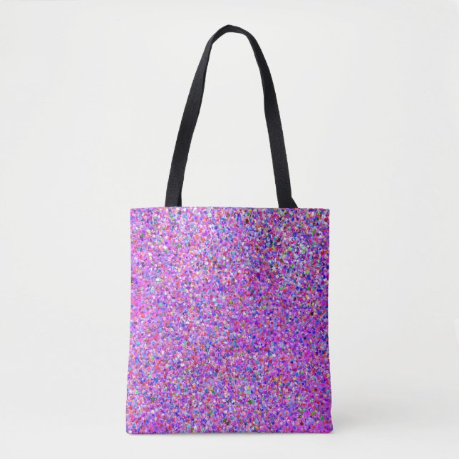 Tote Bag Grit Parties scintillant Mode Multicolor Peinture (Devant)