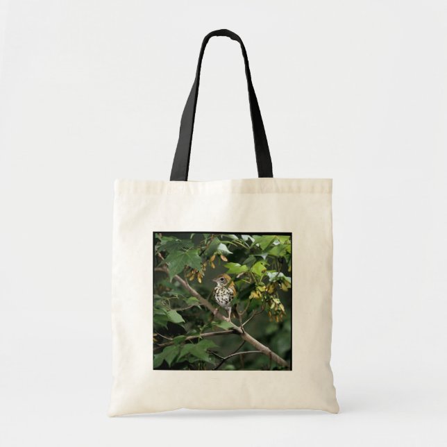 Tote Bag Grive en bois (Devant)