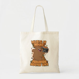 Tote Bag Grizz - La musique est ce que les sentiments resse