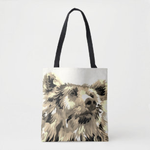 Tote Bag Grizzli fourre-tout
