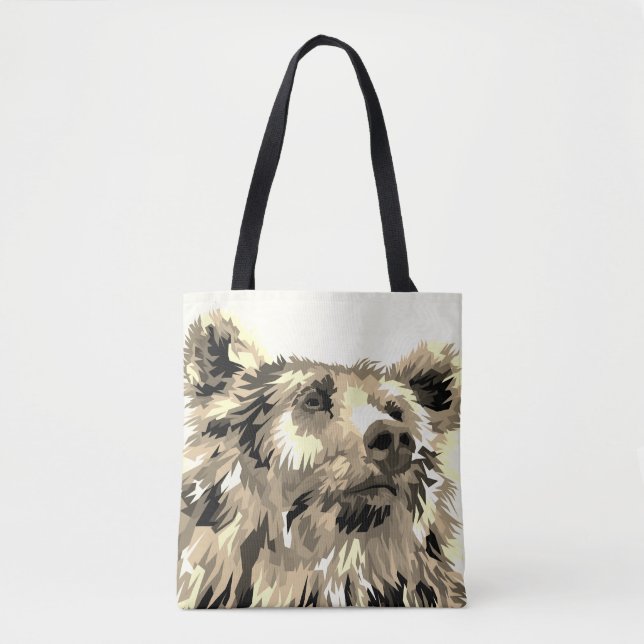 Tote Bag Grizzli fourre-tout (Devant)