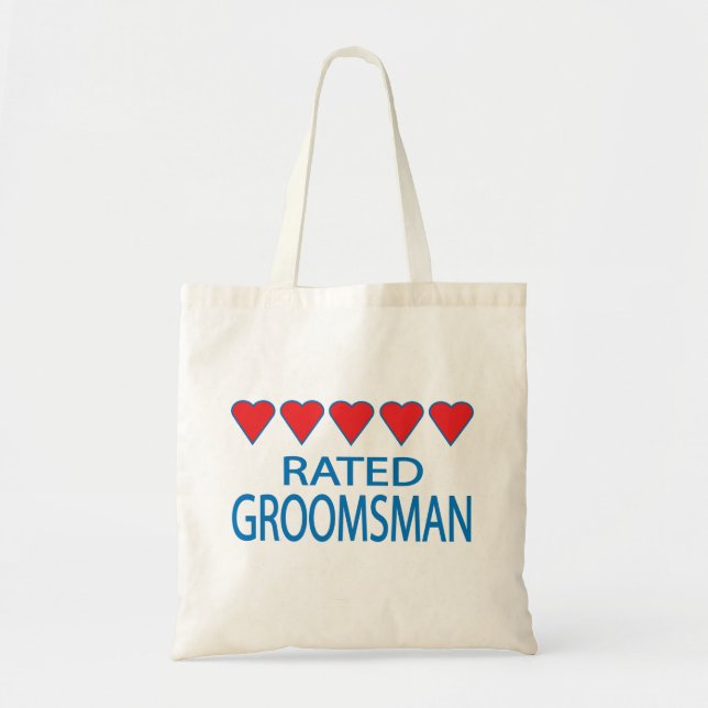 Tote Bag Groomsman de cinq coeurs (Devant)