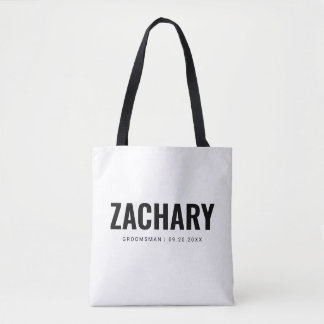 Tote Bag Groomsmen Gifts Masculine Wedding Party Best Man