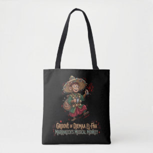 Tote Bag Groove de Djemaa El-Fna Marrakech Singe musical