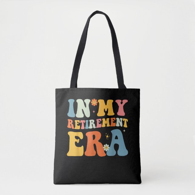 Tote Bag Groovy à mon ère de retraite Prof de rire à la ret (Devant)