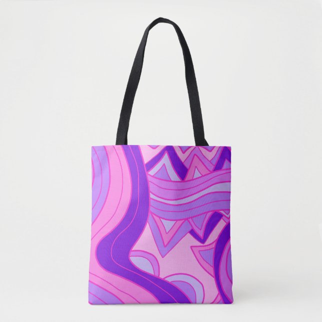 Tote Bag Groovy Pinks (Devant)