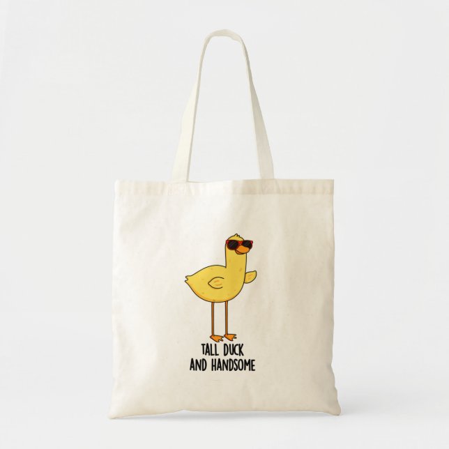 Tote Bag Gros Canard Et Belle Chatte Animale Drôle (Devant)