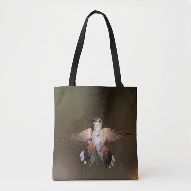 Tote Bag Gros Colibri à queue large (Devant)