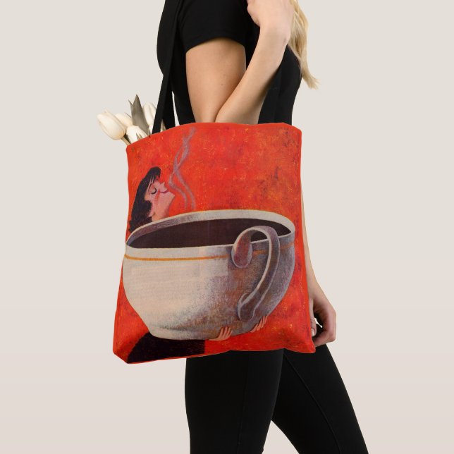 Tote Bag gros papier à café (De près)