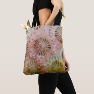 Tote Bag Gros plan de corail rose