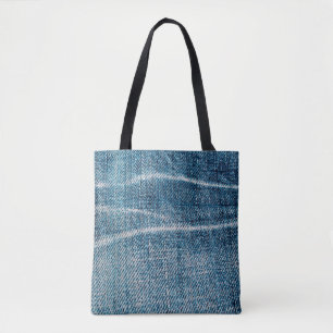 Tote Bag gros plan du tissu en denim