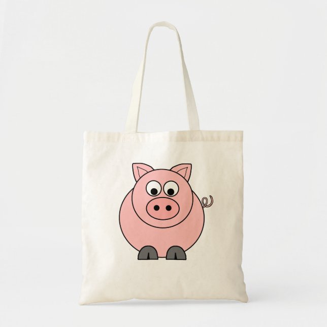 Tote Bag Gros porc rose (Devant)