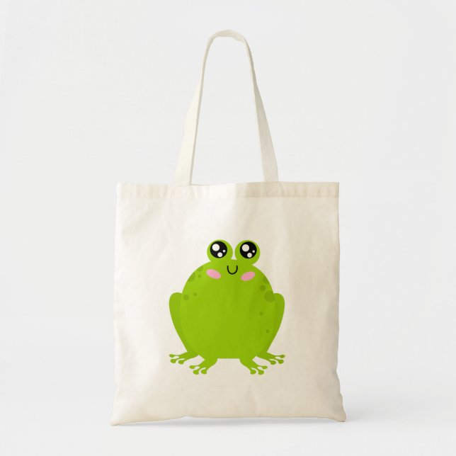 Tote Bag Grosse grenouille mignonne (Devant)