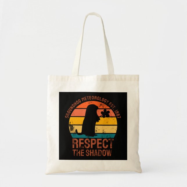 Tote Bag Groundhog Meteorology Est. 1887 (Devant)