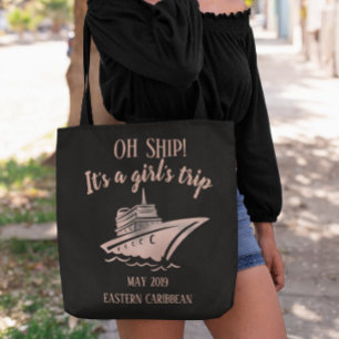 Tote Bag Groupe Croisière Voyage Rose Gold Jolie fille