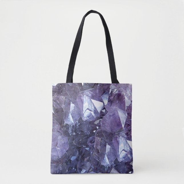 Tote Bag Groupe de cristal d'améthyste (Devant)