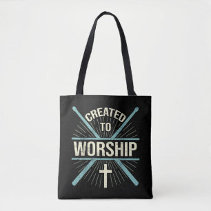 Tote Bag Groupe de culte chrétien créé pour adorer le batte