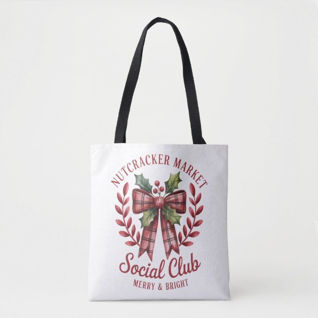 Tote Bag Groupe de marché de shopping du Nutcracker Social  (Devant)