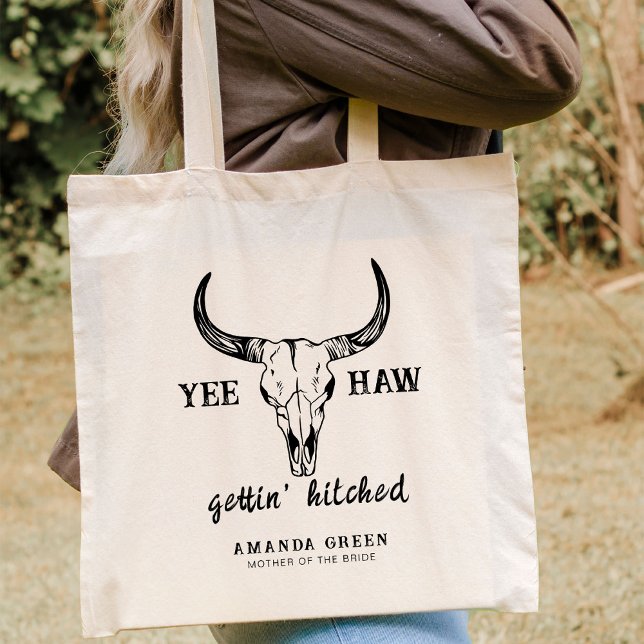 Tote Bag Groupe de Mariage occidental Bachelorette (Créateur téléchargé)