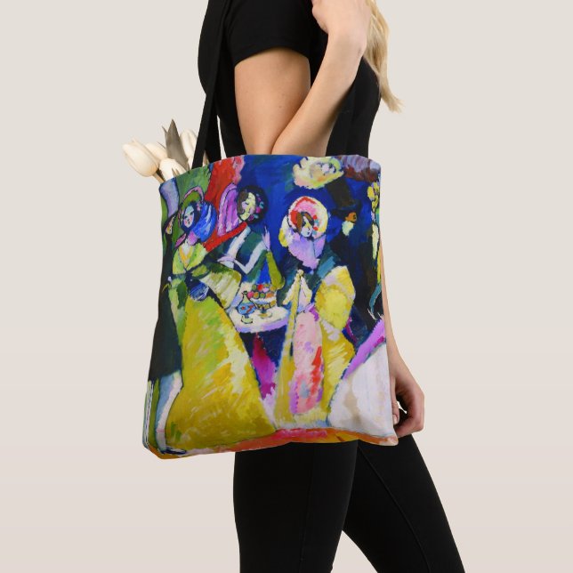 Tote Bag Groupe en Crinolines par Wassily Kandinsky (De près)