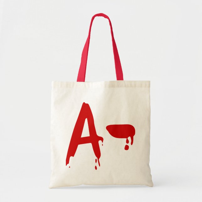 Tote Bag Groupe sanguin A - Hôpital d'horreur négatif (Devant)