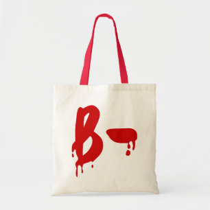 Tote Bag Groupe sanguin B- Négatif #Hôpital de l'horreur