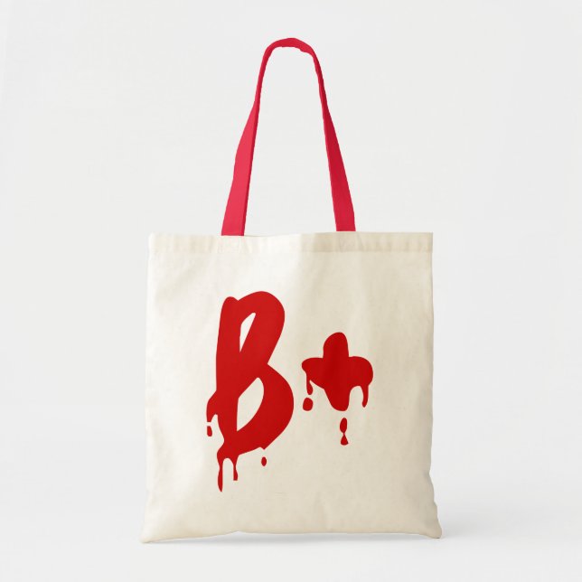 Tote Bag Groupe sanguin B+ Positif #Hôpital d'horreur (Devant)