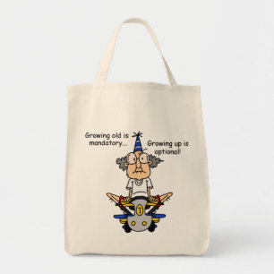 Tote Bag Growing Up est un Humour facultatif