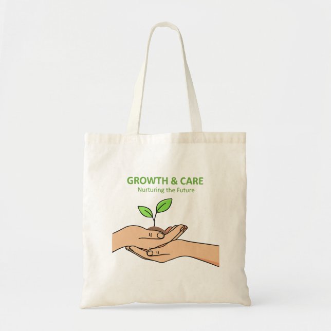 Tote Bag Growth & Care | Nurturing the Future Inspirational (Devant)