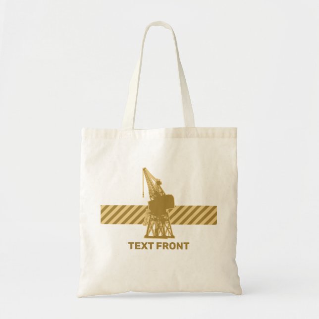 Tote Bag Grue de chantier naval (Devant)