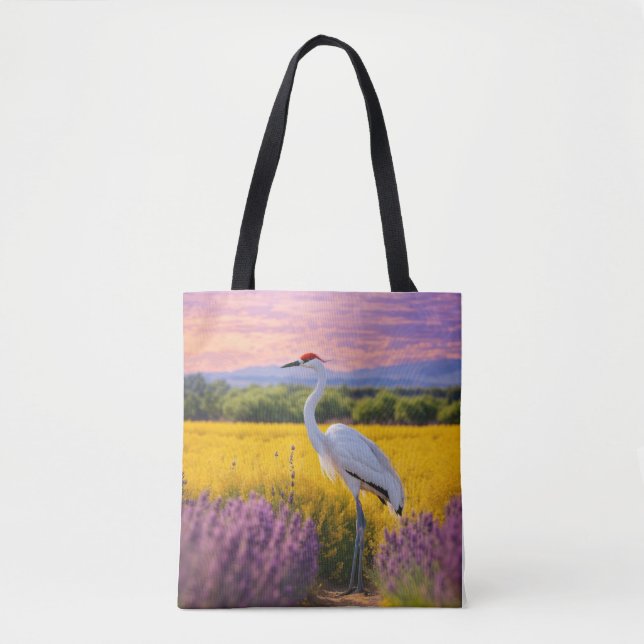 Tote Bag Grue de la fleur d'or (Devant)