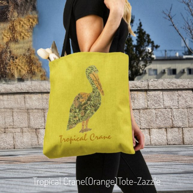 Tote Bag Grue tropicale (Créateur téléchargé)