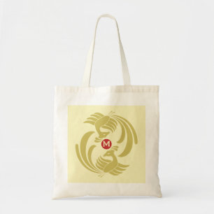 Tote Bag grues doubles vintage jaunes