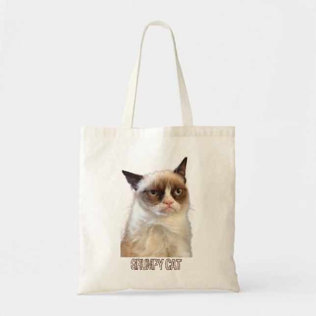 Tote Bag Grumpy Cat Fourre-tout - Couleur (Devant)