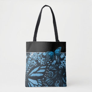 Tote Bag Grunge Butterfly Art