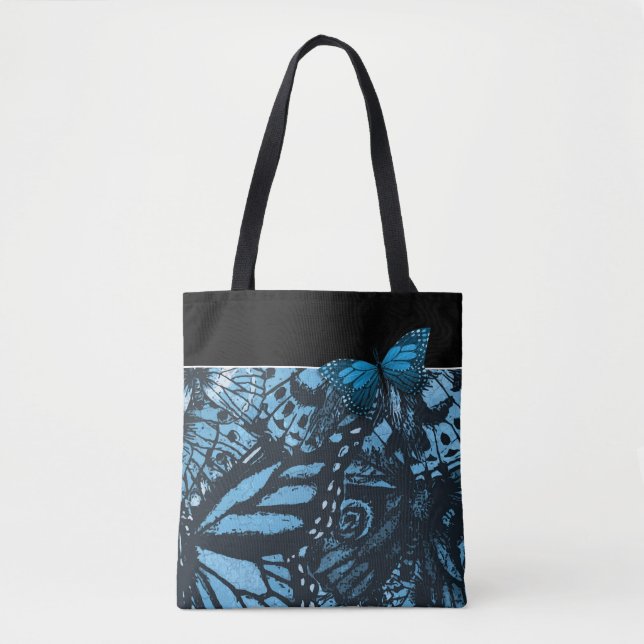 Tote Bag Grunge Butterfly Art (Devant)