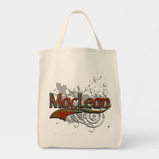 Tote Bag Grunge de tartan de MacLean (Devant)