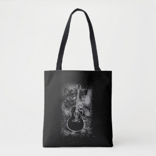 Tote Bag Grunge Guitare Graphiste Guitariste Rock Musicien