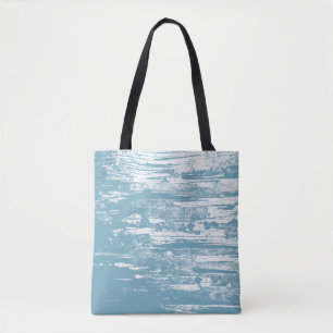Tote Bag Grunge, Lavé, Bleu, Cool