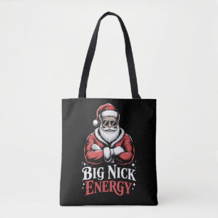 Tote Bag Grunt Style Grande Énergie Nick Drôle de Père Noël