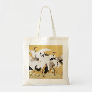 Tote Bag Grupe de grues japonaises Vintage Oiseau Riche Cla