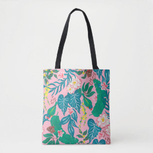 Tote Bag Guache peindre sans couture motif avec métro abstr