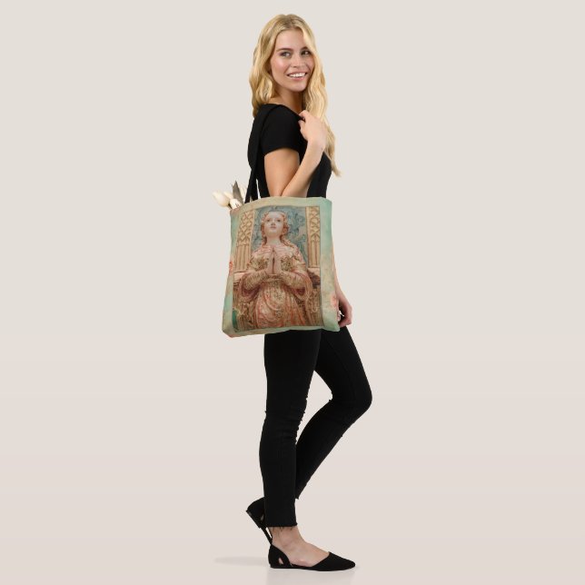 Tote Bag Guardian Angel painting (Sur le modèle)